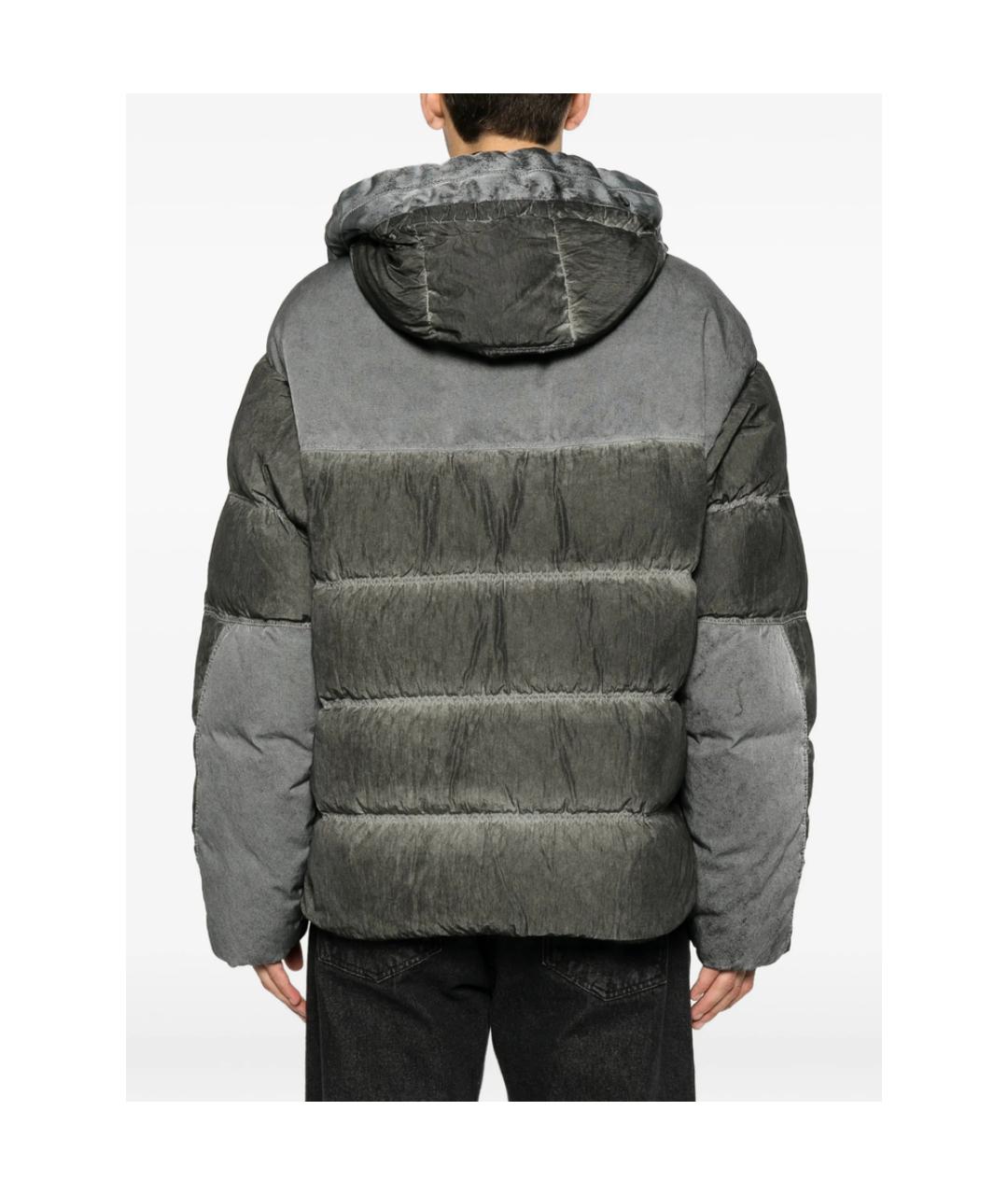 CP COMPANY Серый полиамидовый пуховик, фото 5