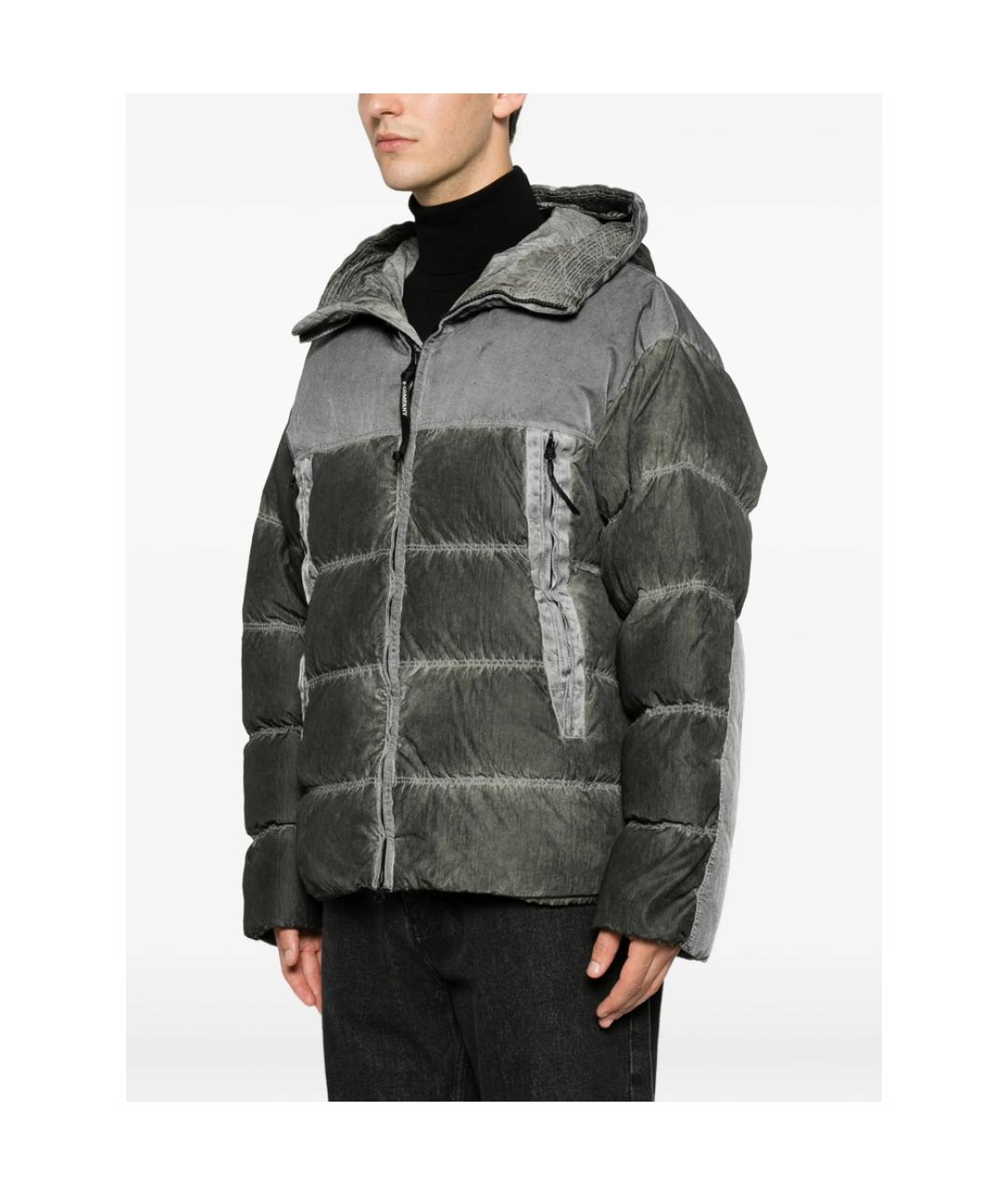 CP COMPANY Серый полиамидовый пуховик, фото 4