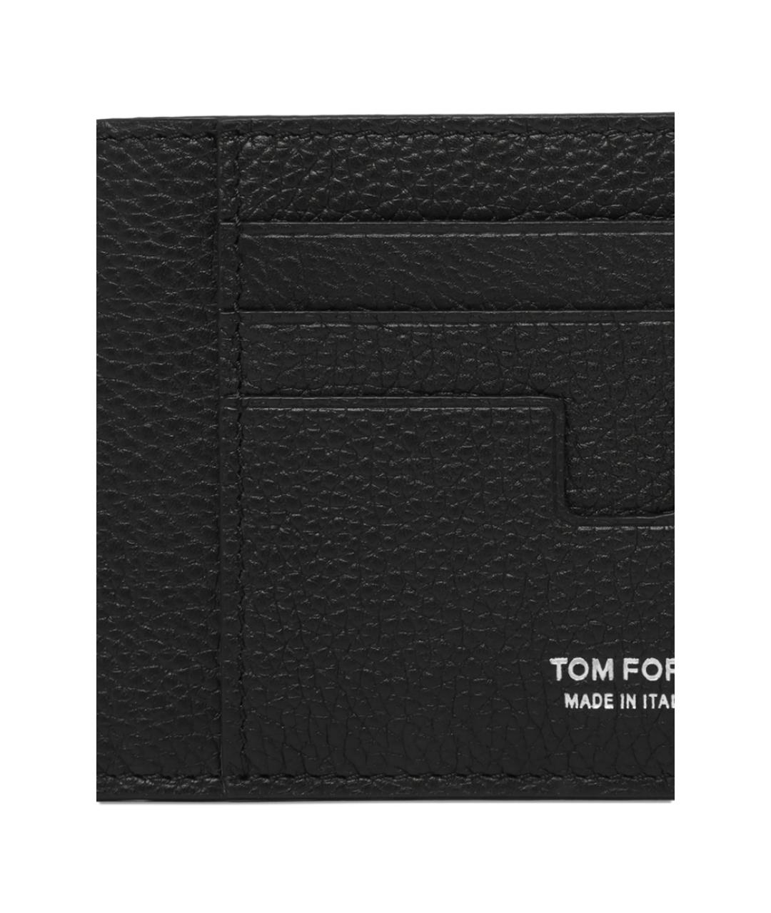 TOM FORD Черный кожаный кардхолдер, фото 2