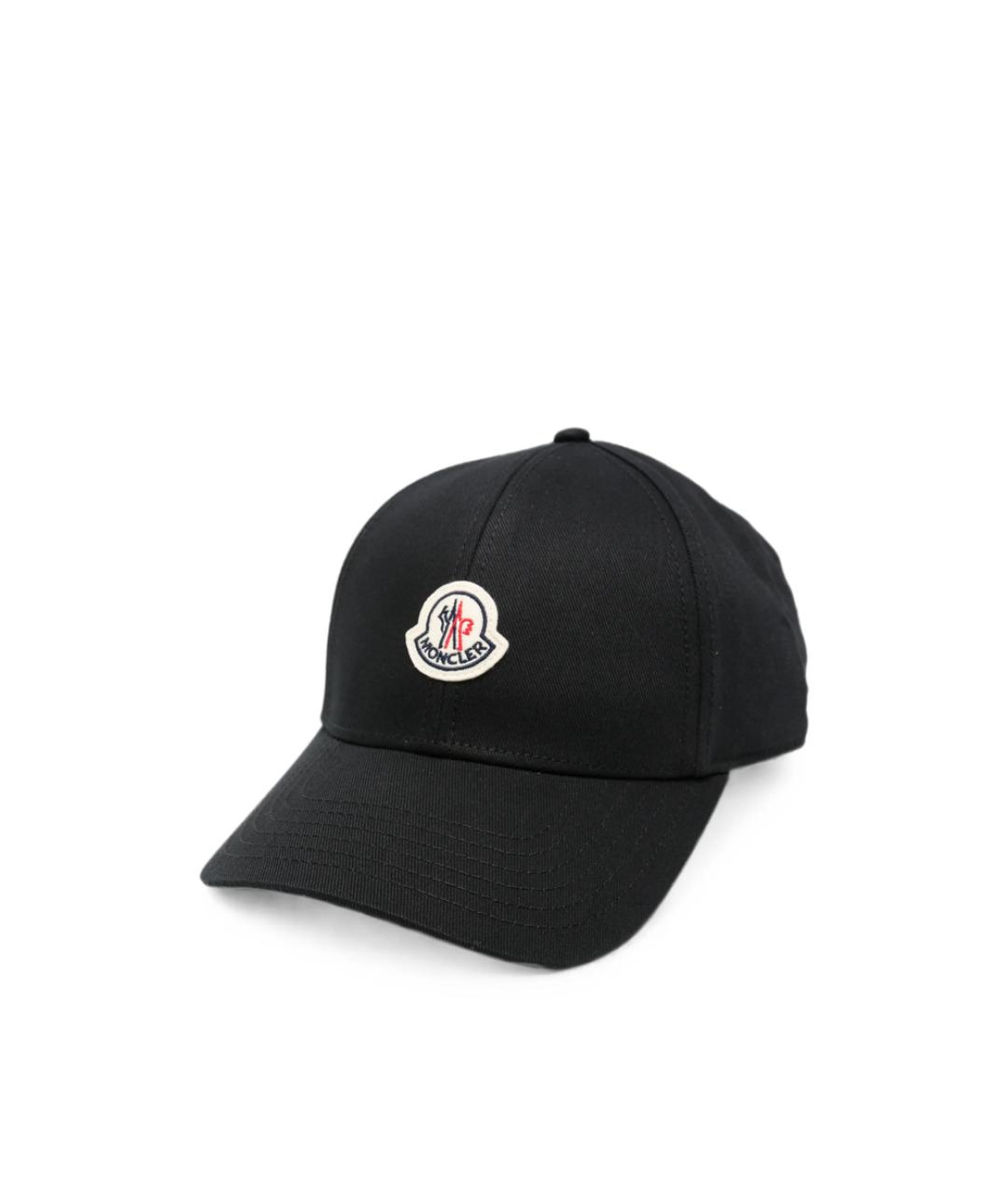 MONCLER Черная хлопковая кепка/бейсболка, фото 1