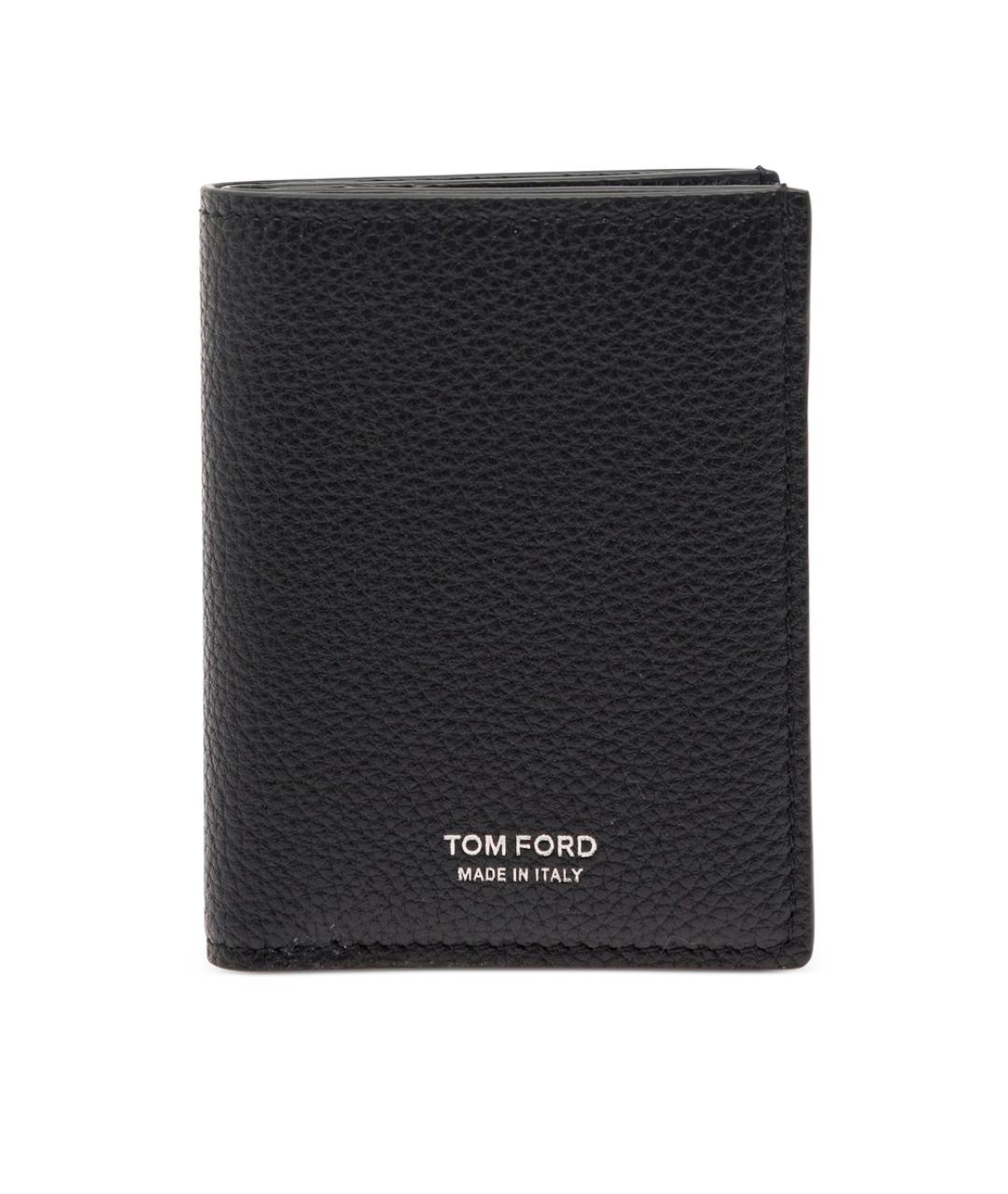 TOM FORD Черный кожаный кардхолдер, фото 1