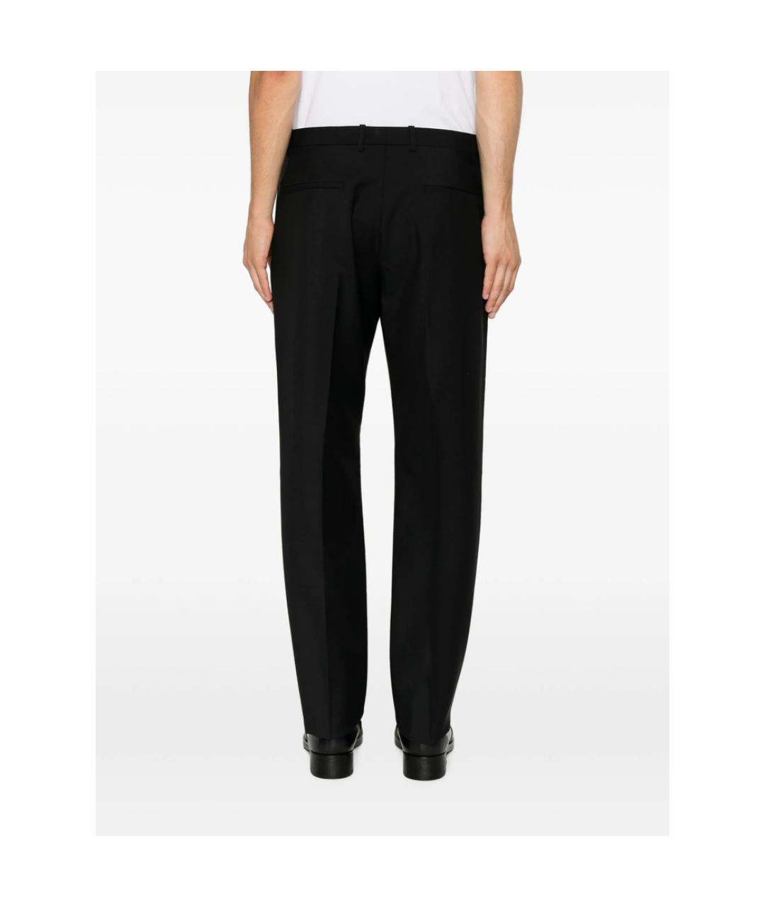 JIL SANDER Черные хлопковые классические брюки, фото 3