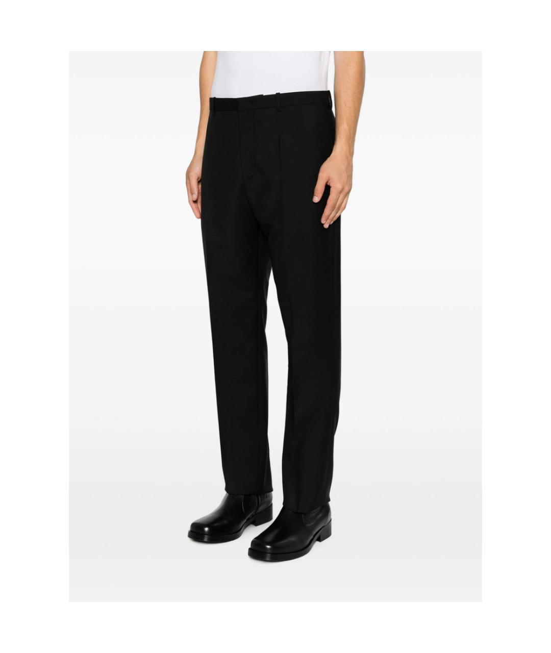JIL SANDER Черные хлопковые классические брюки, фото 5