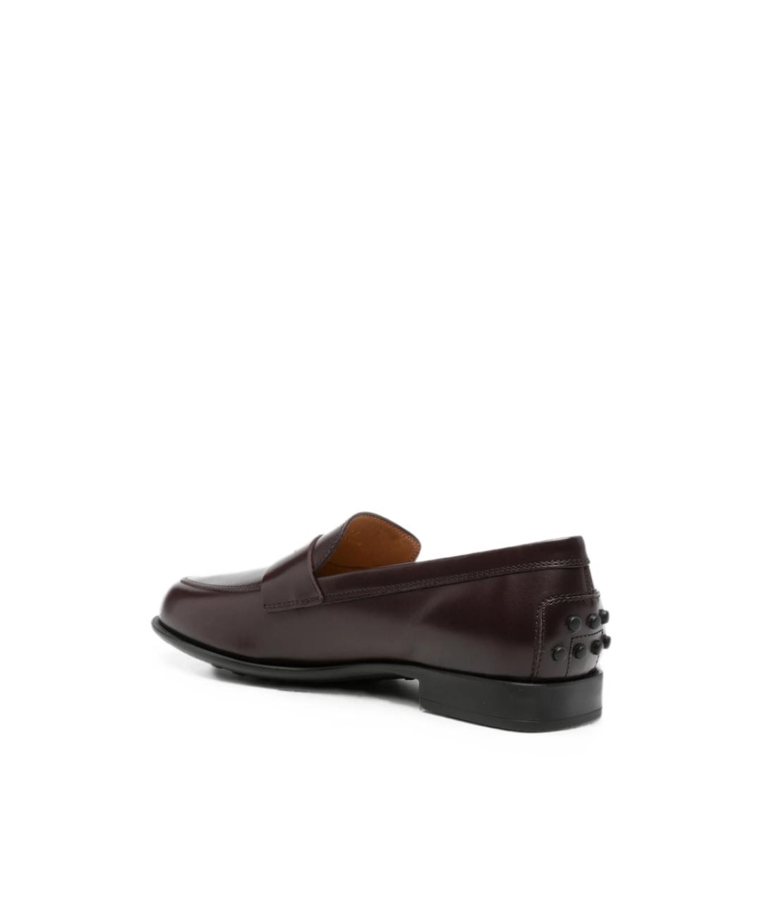 TOD'S Коричневые кожаные лоферы, фото 3