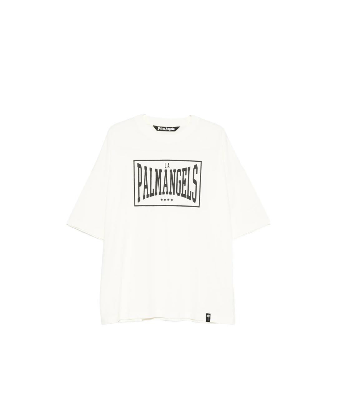 PALM ANGELS Белая хлопковая футболка, фото 1