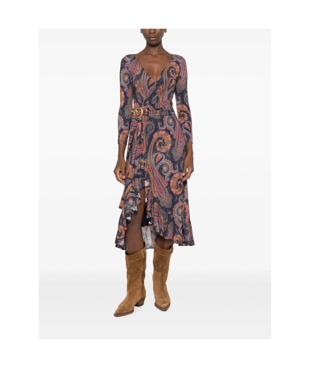 ETRO Мульти вискозное повседневное платье, фото 2