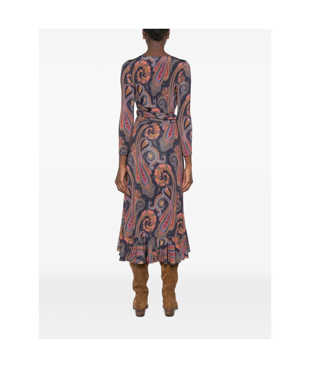 ETRO Мульти вискозное повседневное платье, фото 3