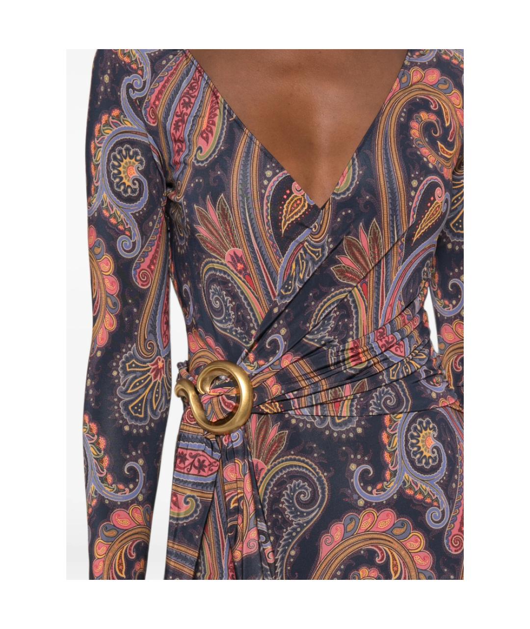 ETRO Мульти вискозное повседневное платье, фото 5