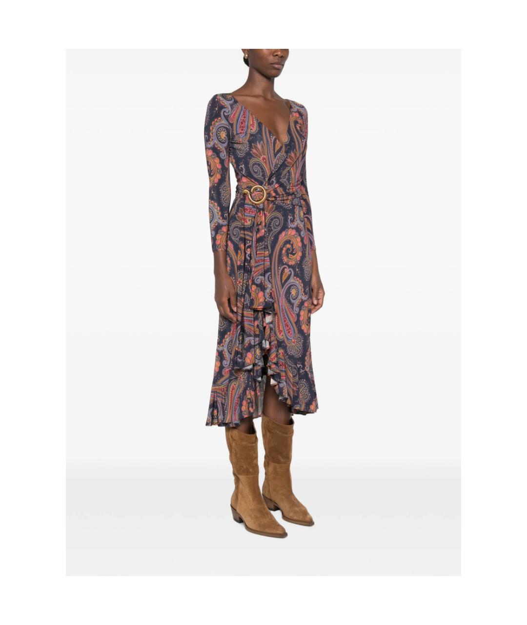 ETRO Мульти вискозное повседневное платье, фото 4