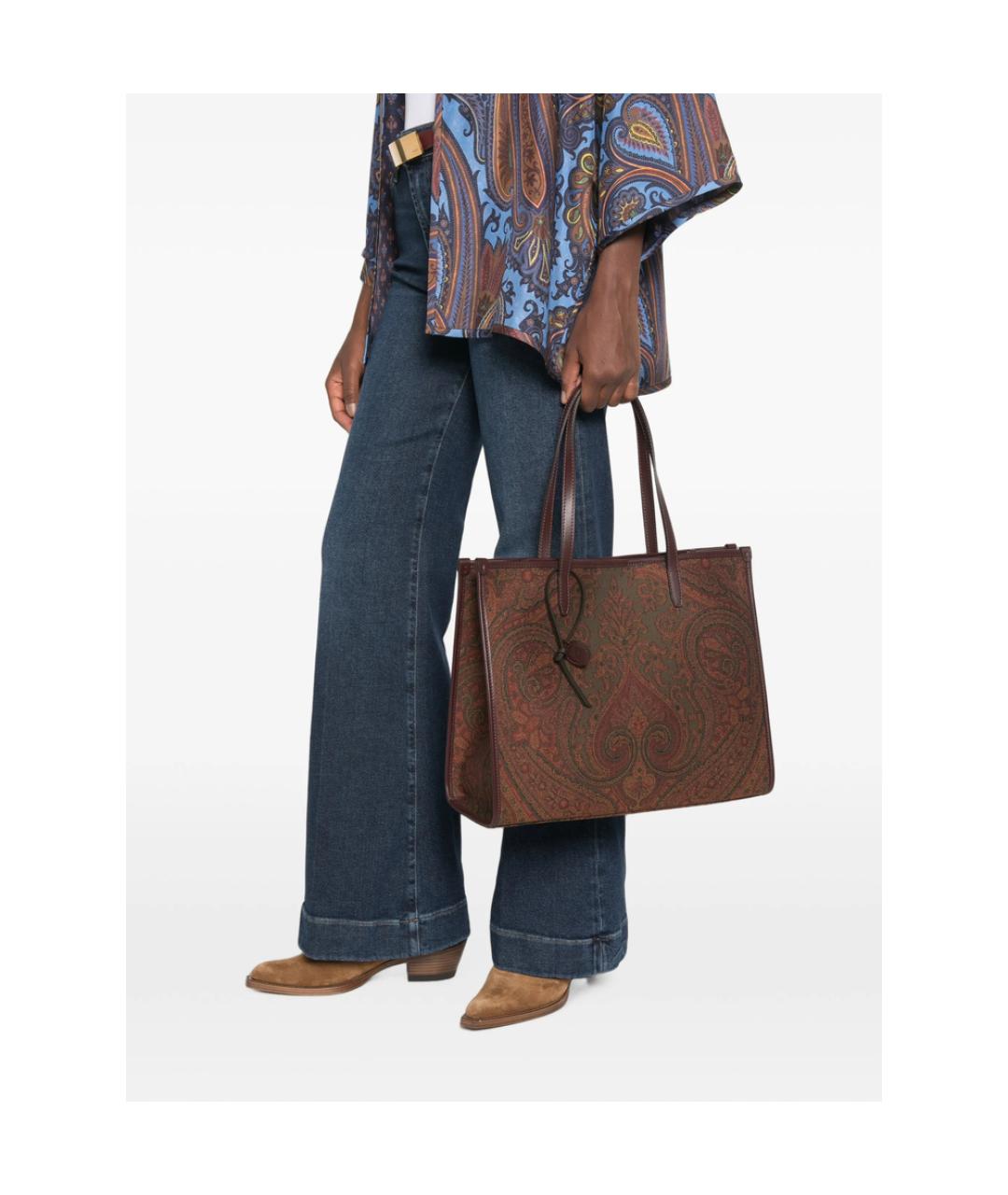 ETRO Мульти кожаная сумка тоут, фото 3