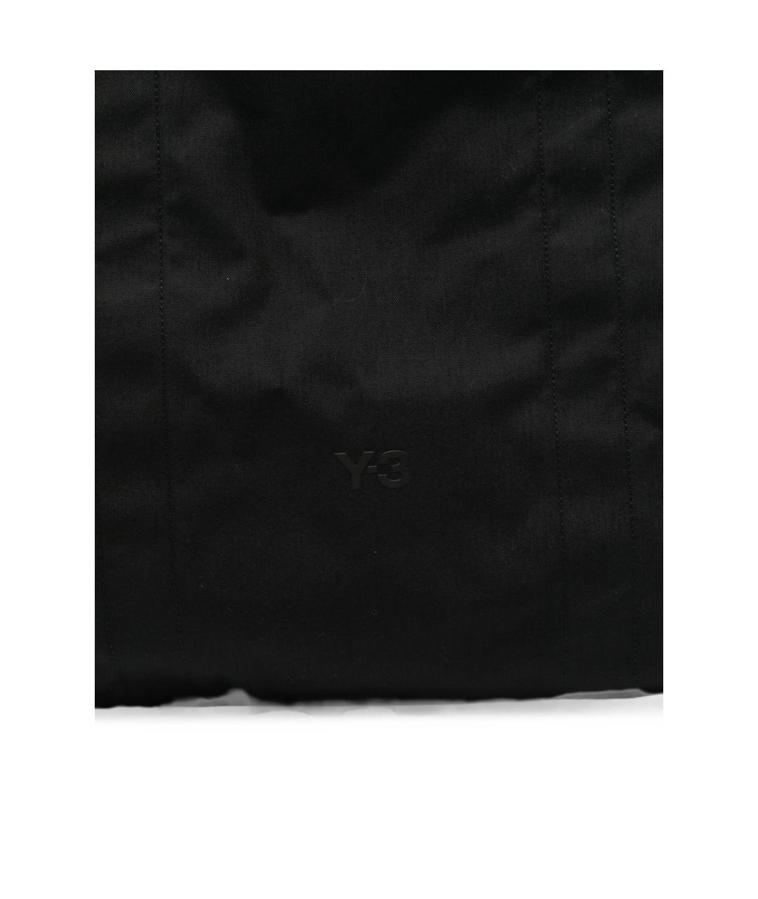 Y-3 Черная синтетическая сумка тоут, фото 4