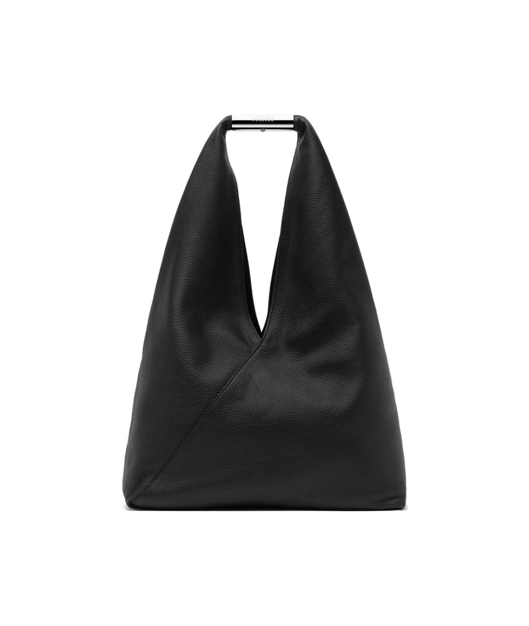 MM6 MAISON MARGIELA Черная кожаная сумка через плечо, фото 1