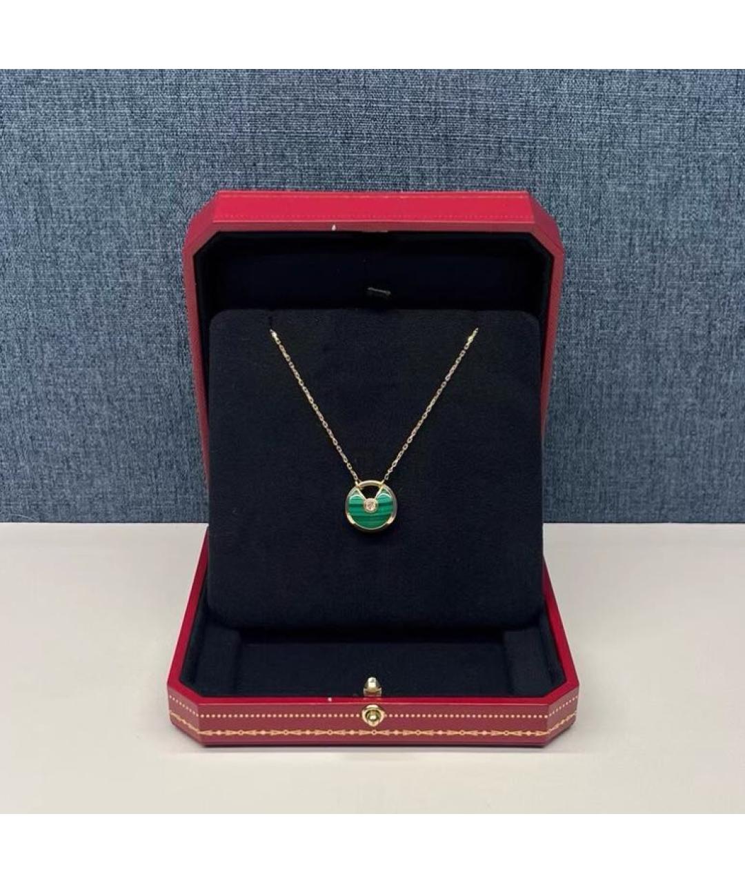 CARTIER Зеленое колье из розового золота, фото 2