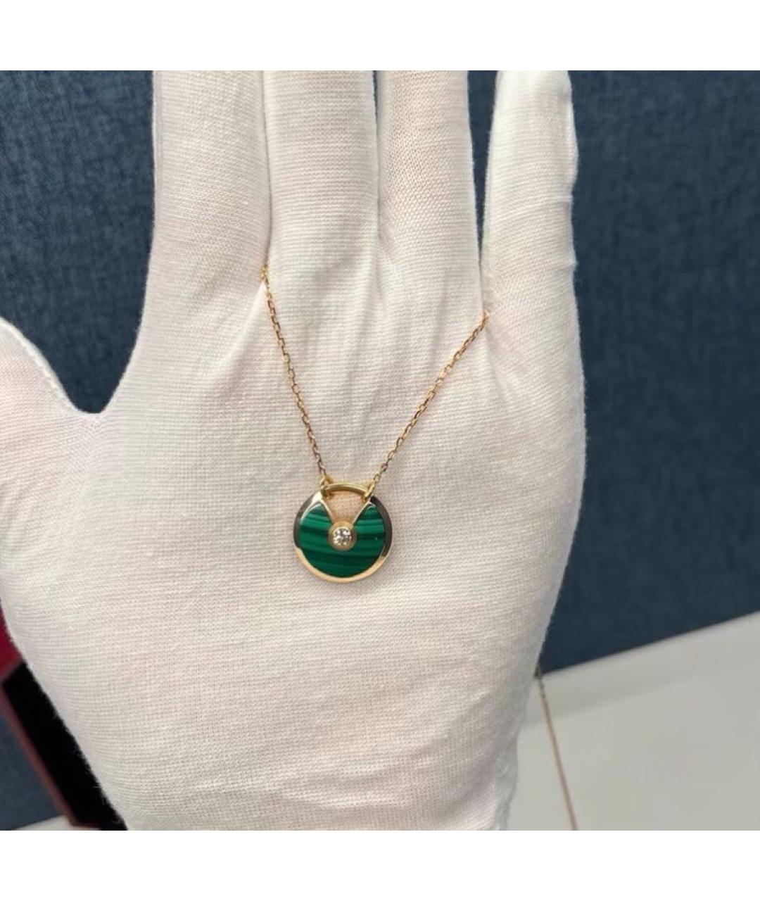 CARTIER Зеленое колье из розового золота, фото 5