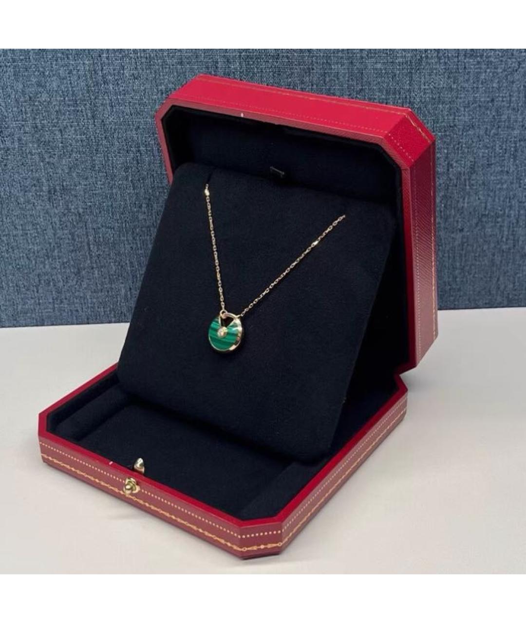 CARTIER Зеленое колье из розового золота, фото 4