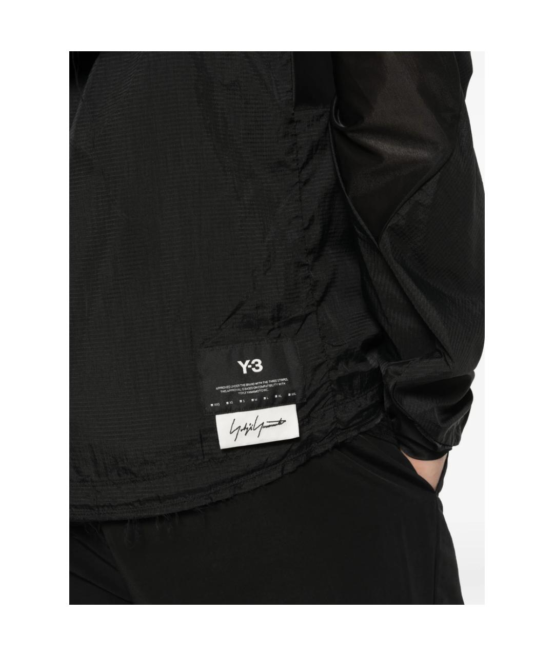 Y-3 Черная полиамидовая куртка, фото 4