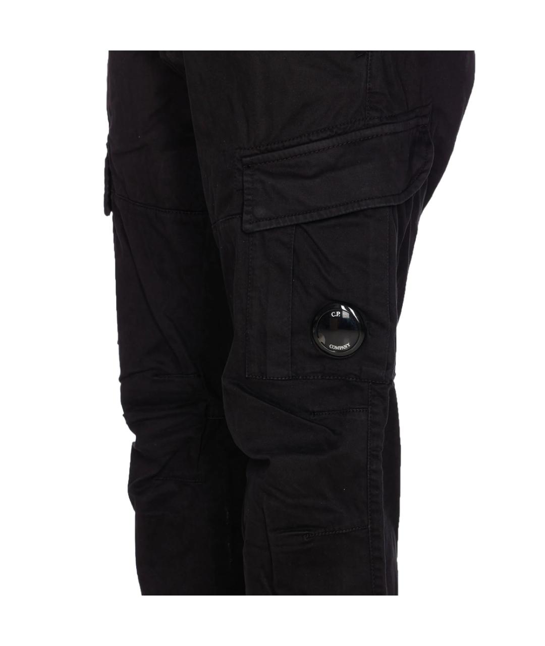 CP COMPANY Черные хлопковые повседневные брюки, фото 4