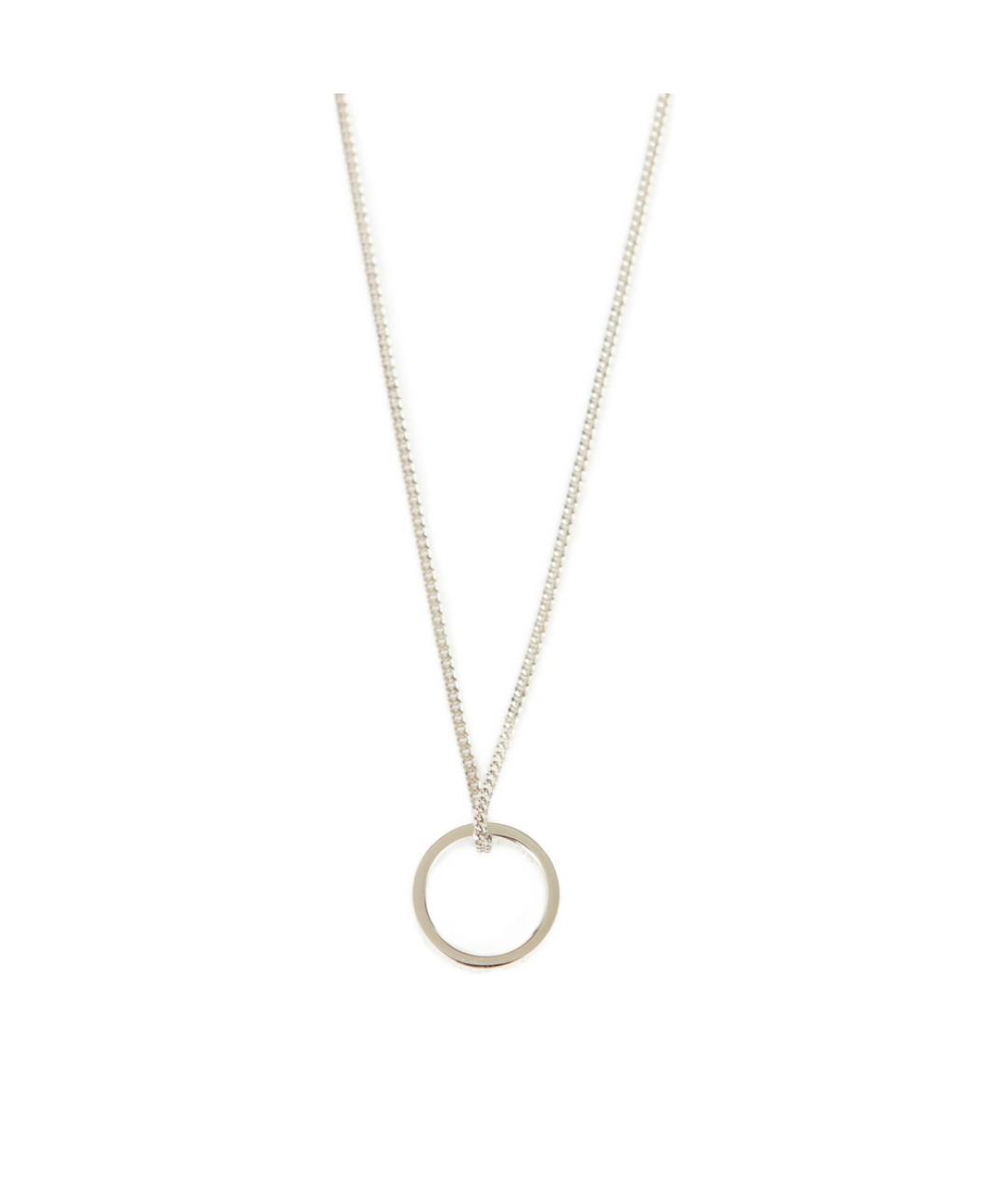 MM6 MAISON MARGIELA Серебряное металлическое колье, фото 2