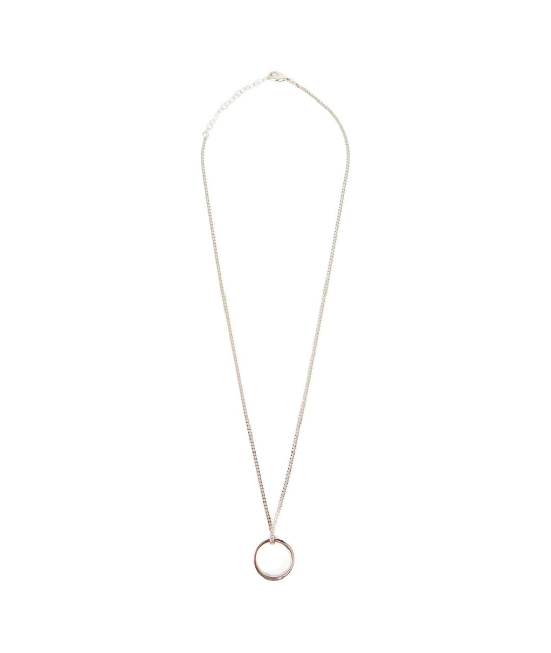 MM6 MAISON MARGIELA Серебряное металлическое колье, фото 1