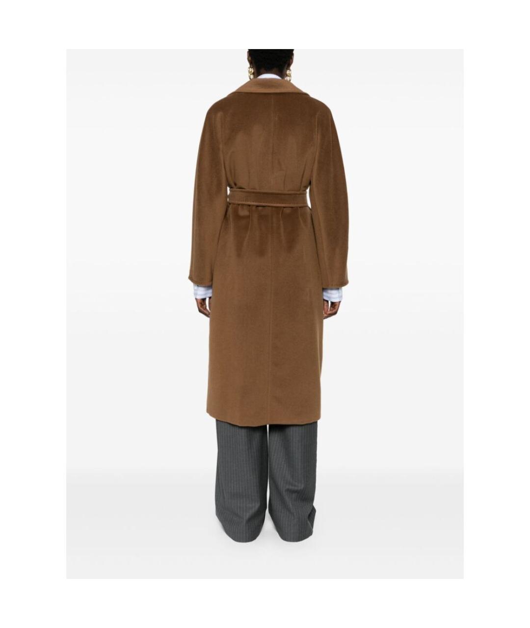 MAX MARA Коричневое шерстяное пальто, фото 5