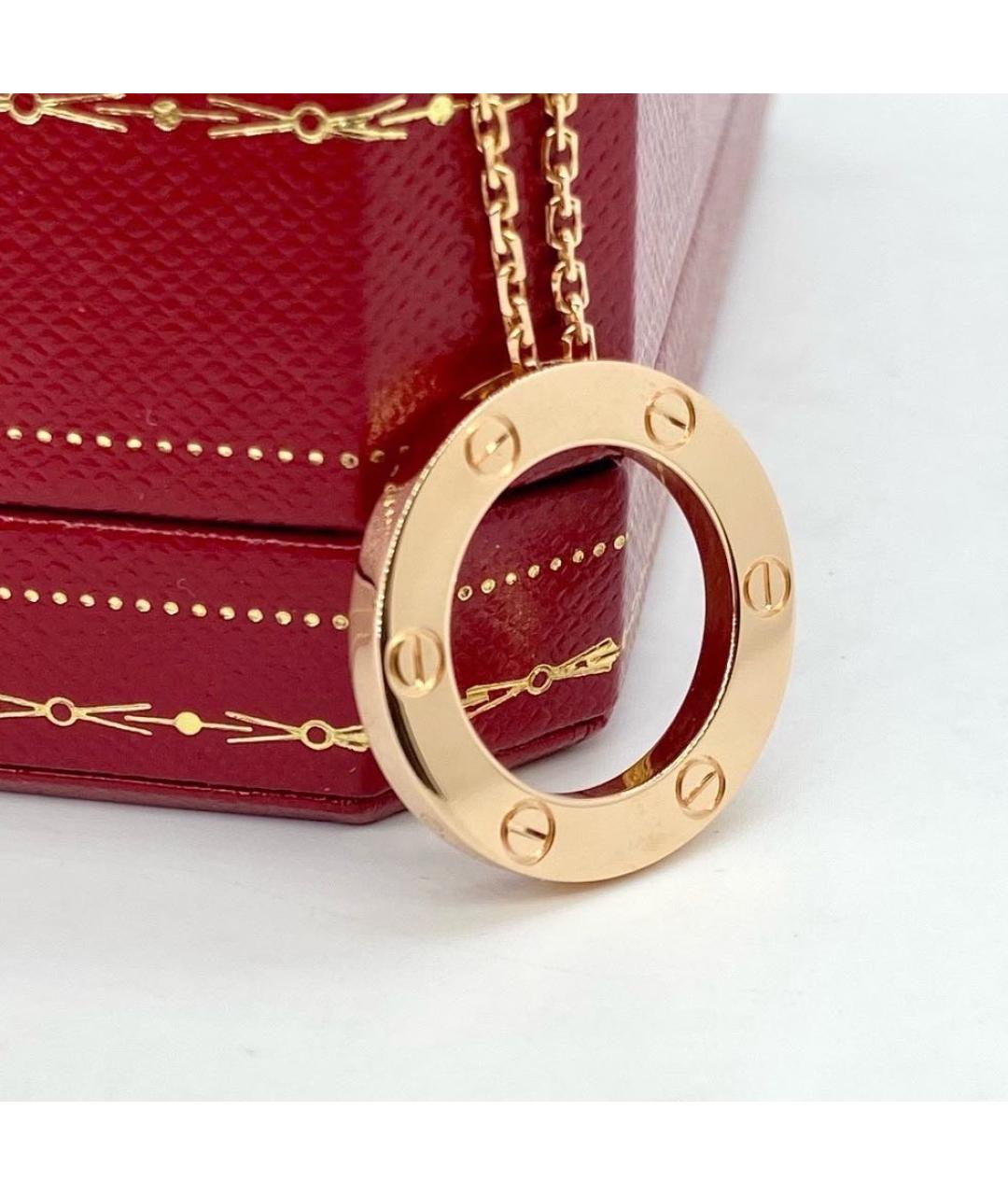 CARTIER Розовое колье из розового золота, фото 4