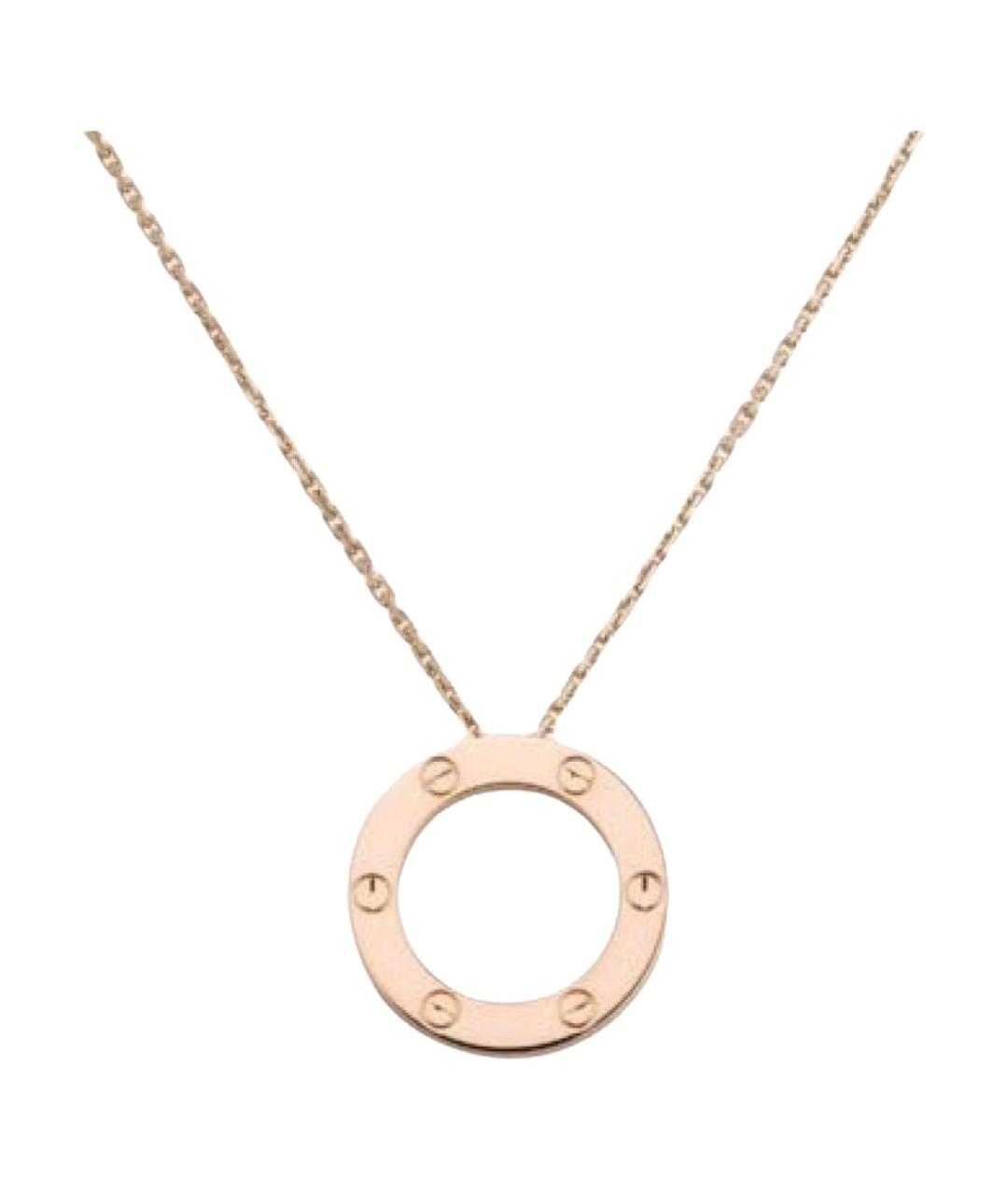 CARTIER Розовое колье из розового золота, фото 1