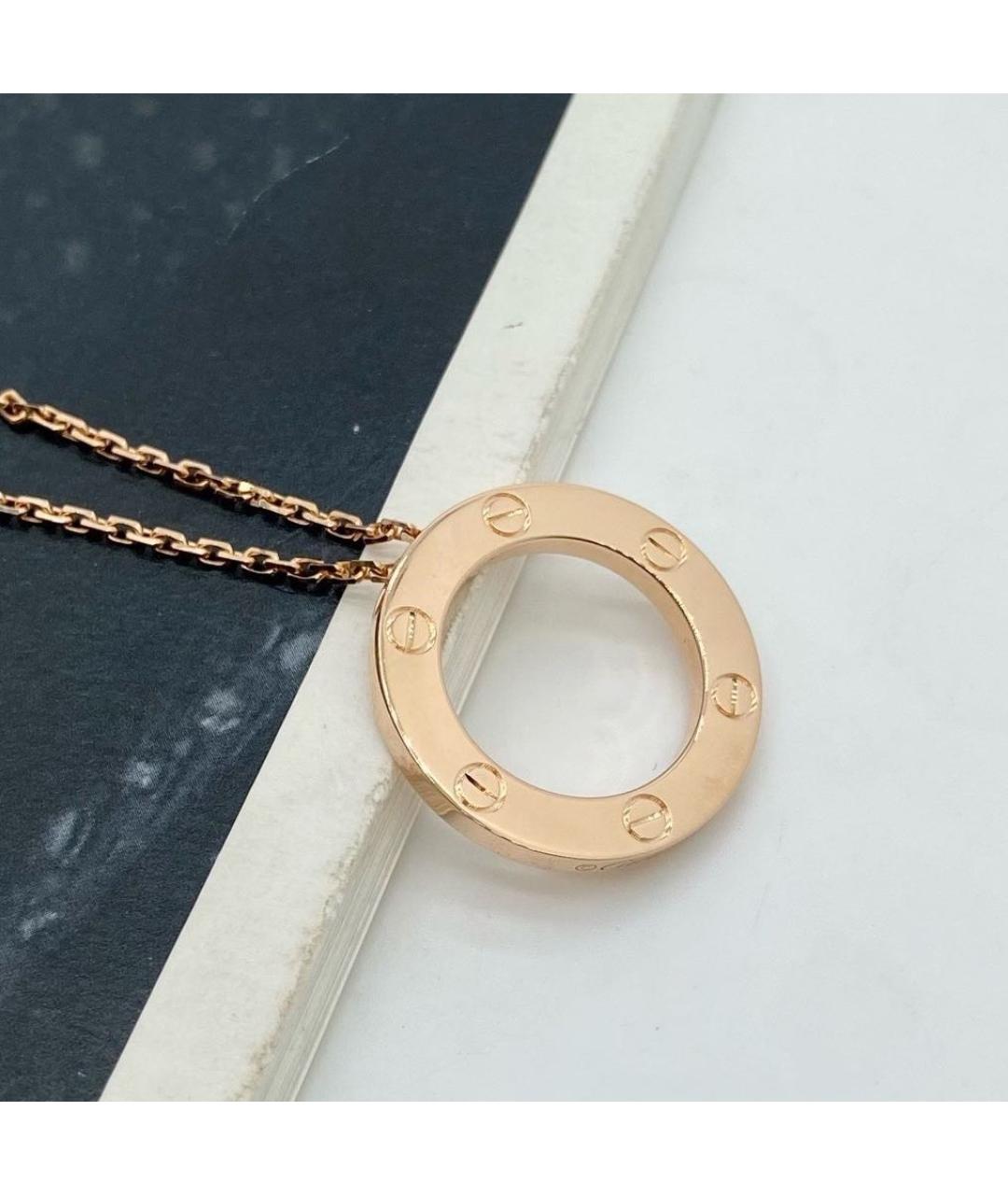 CARTIER Розовое колье из розового золота, фото 5