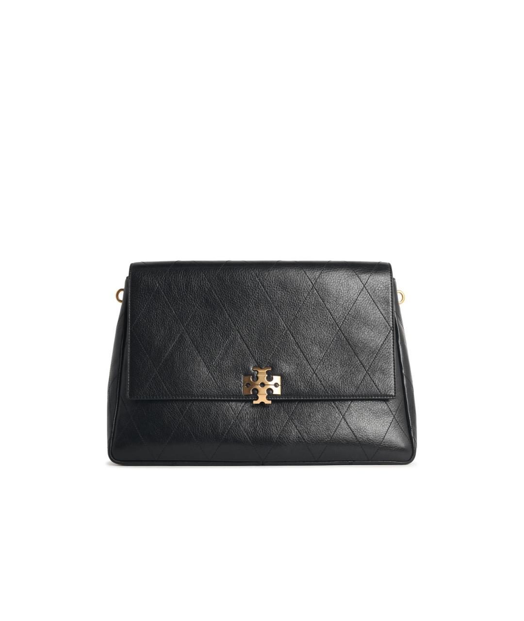 TORY BURCH Черная кожаная сумка через плечо, фото 1