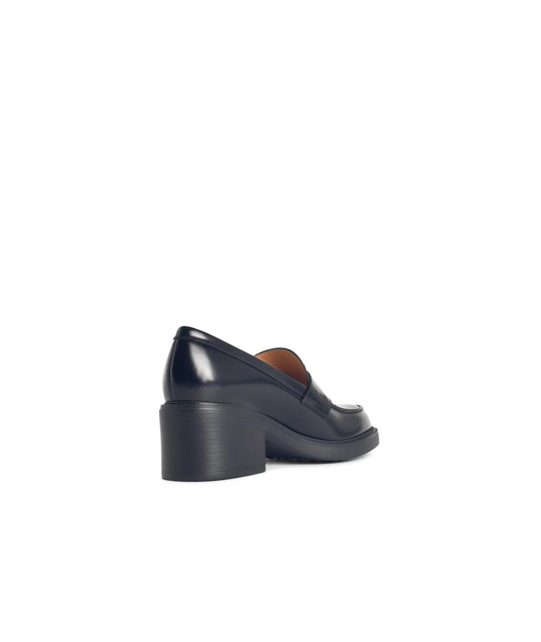 TOD'S Черные кожаные лоферы, фото 3