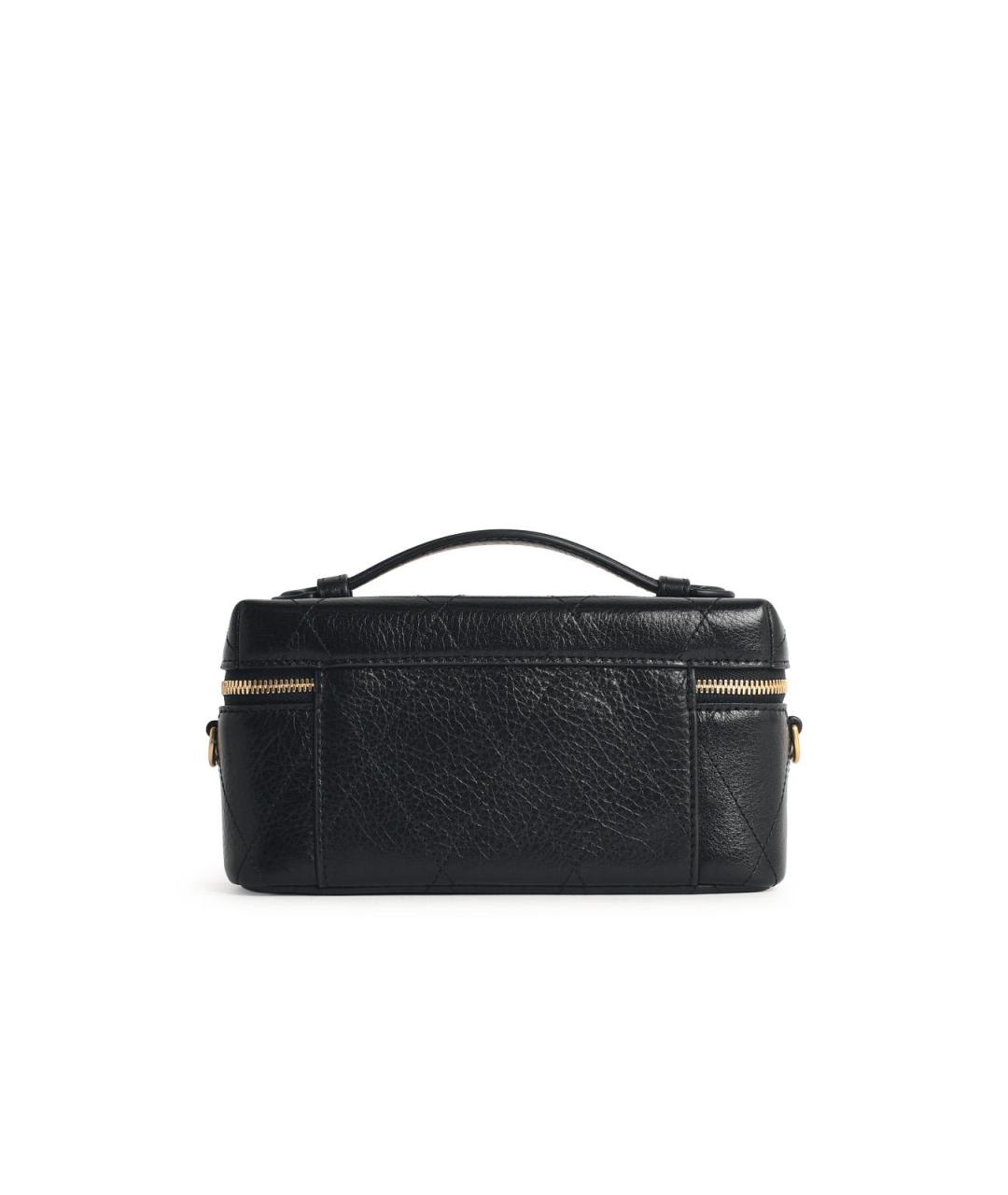 TORY BURCH Черная кожаная сумка с короткими ручками, фото 3