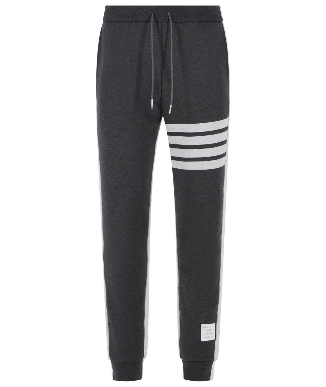 THOM BROWNE Мульти хлопковые повседневные брюки, фото 1