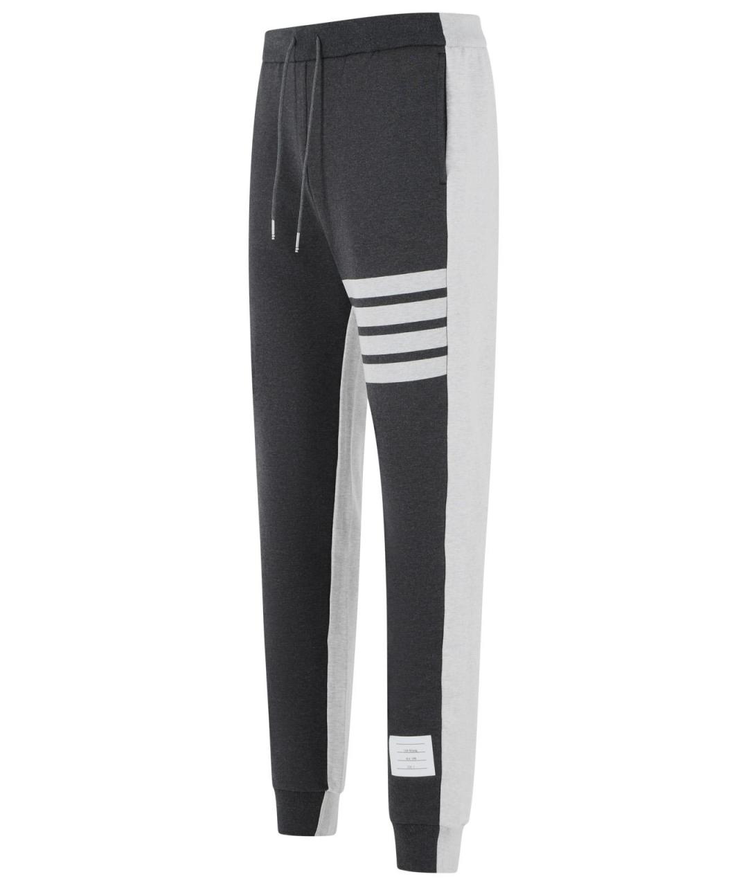 THOM BROWNE Мульти хлопковые повседневные брюки, фото 2
