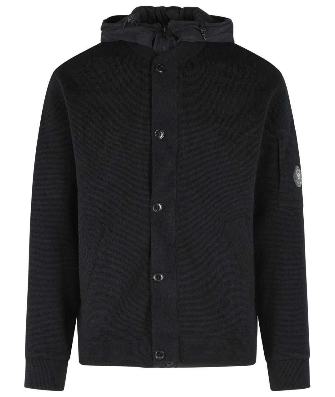 CP COMPANY Черная шерстяная куртка, фото 1