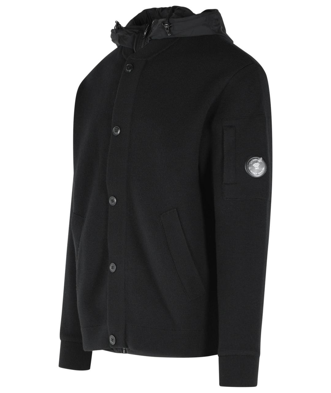 CP COMPANY Черная шерстяная куртка, фото 2
