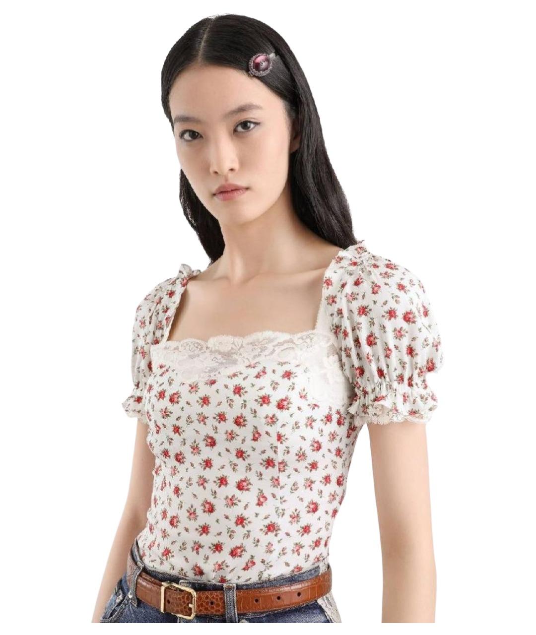 DOLCE&GABBANA Мульти шелковая блузы, фото 1
