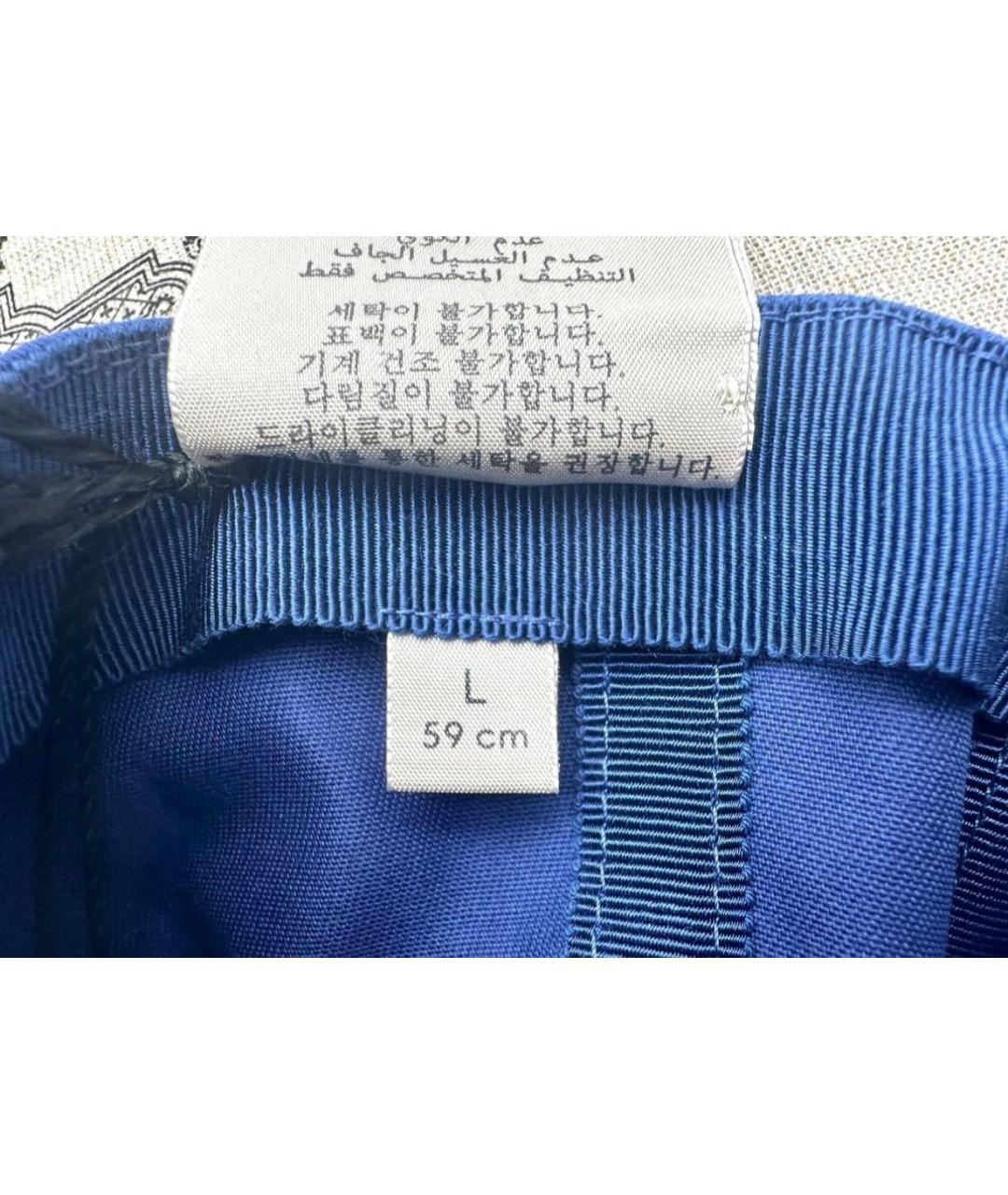 GUCCI Синяя хлопковая кепка, фото 6