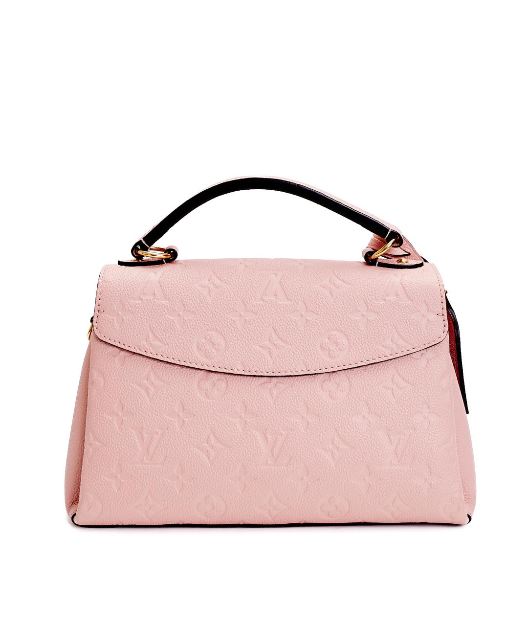 LOUIS VUITTON Розовая кожаная сумка с короткими ручками, фото 3