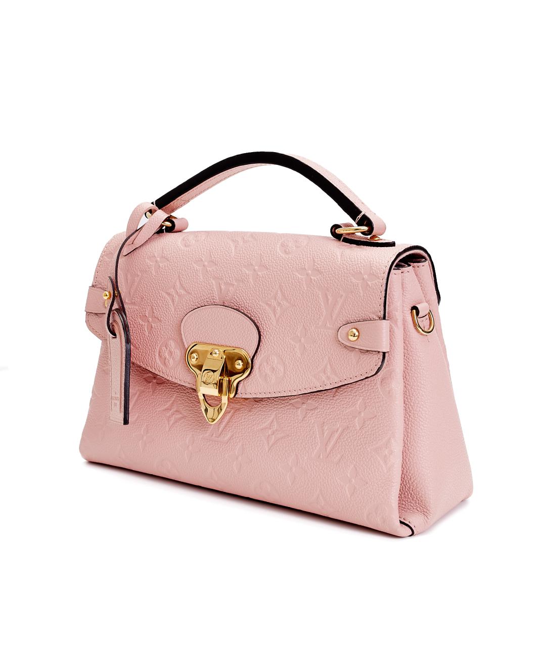LOUIS VUITTON Розовая кожаная сумка с короткими ручками, фото 2
