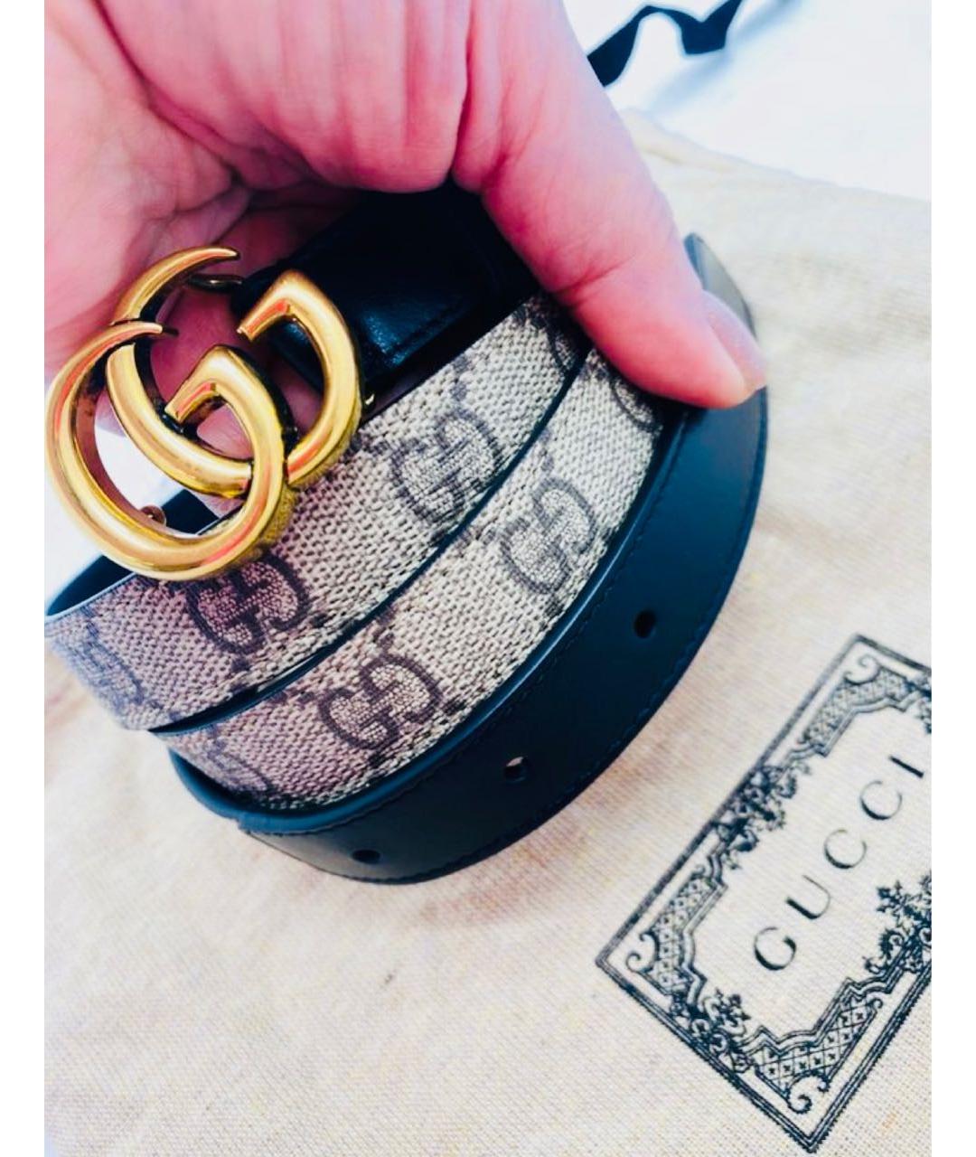 GUCCI Коричневый кожаный ремень, фото 6