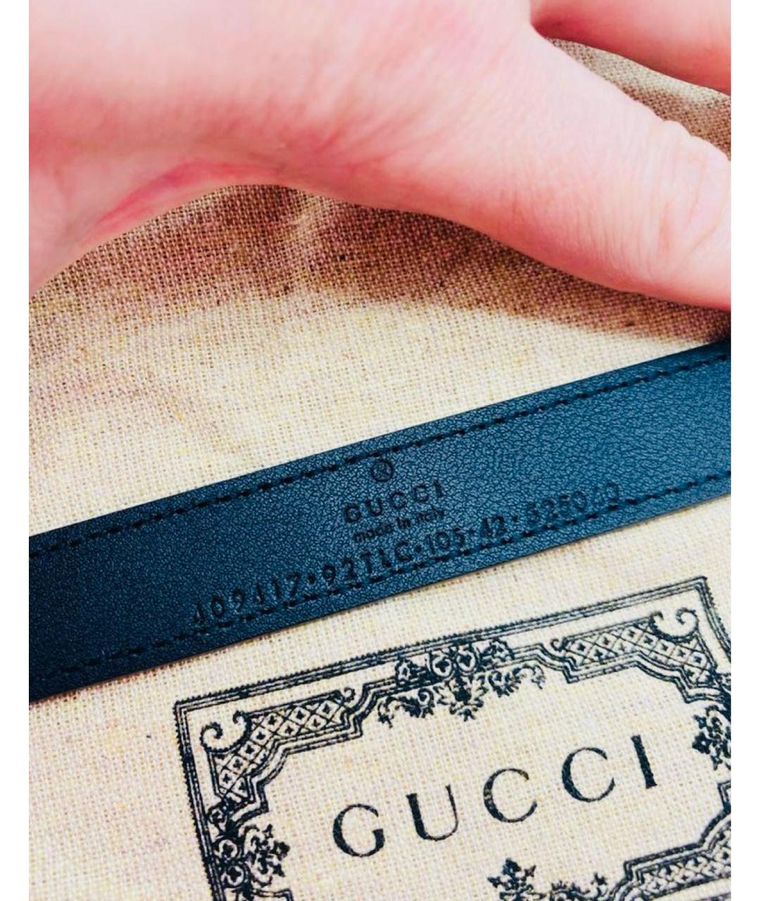 GUCCI Коричневый кожаный ремень, фото 5