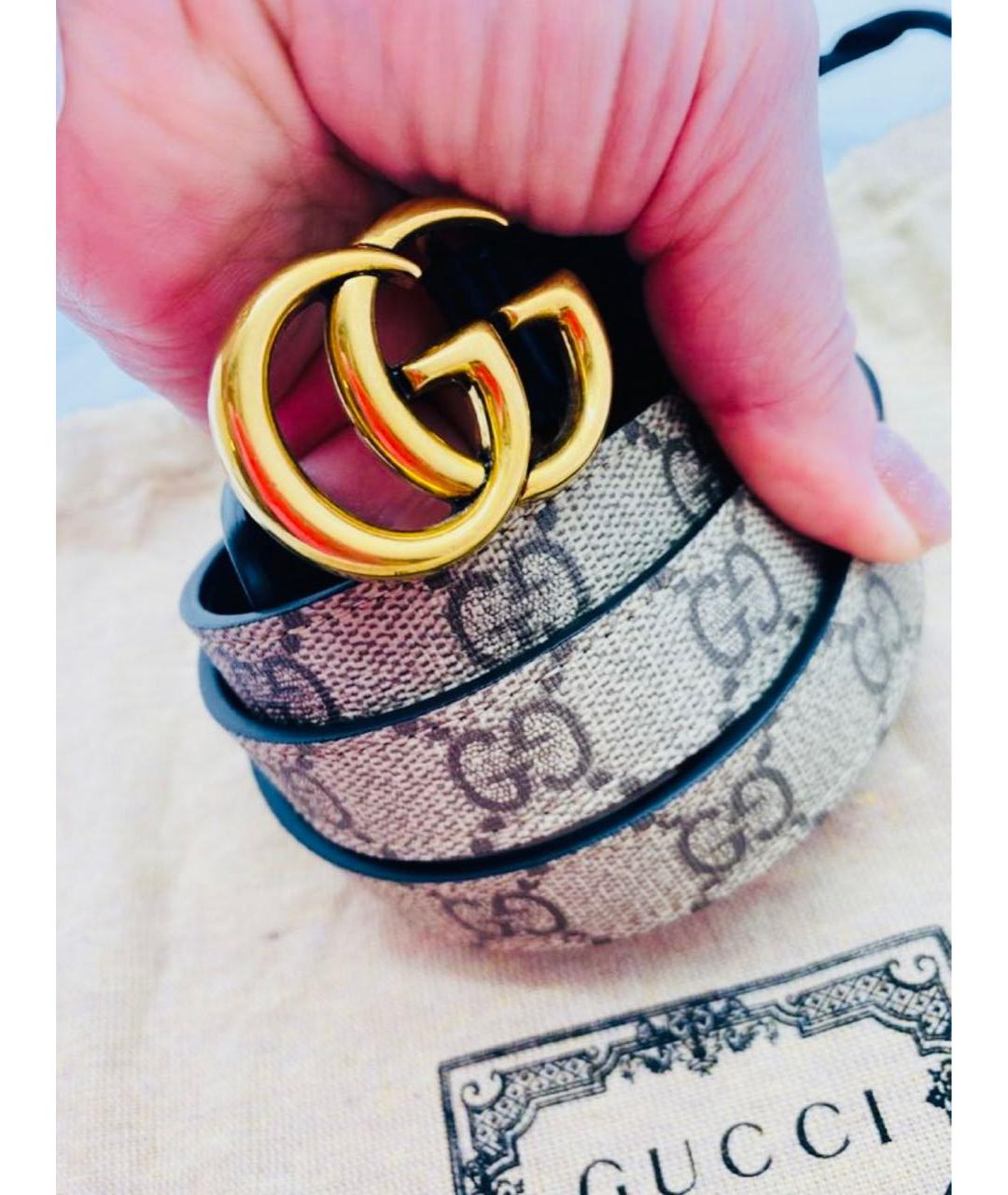 GUCCI Коричневый кожаный ремень, фото 2