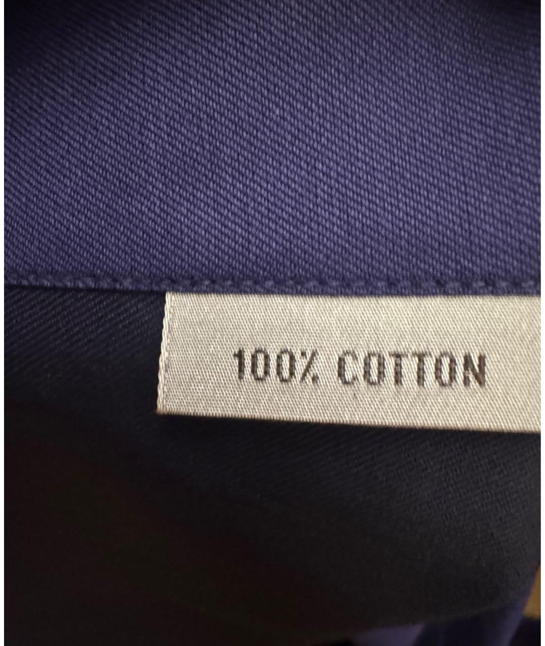 BRIONI Фиолетовая хлопковая кэжуал рубашка, фото 5