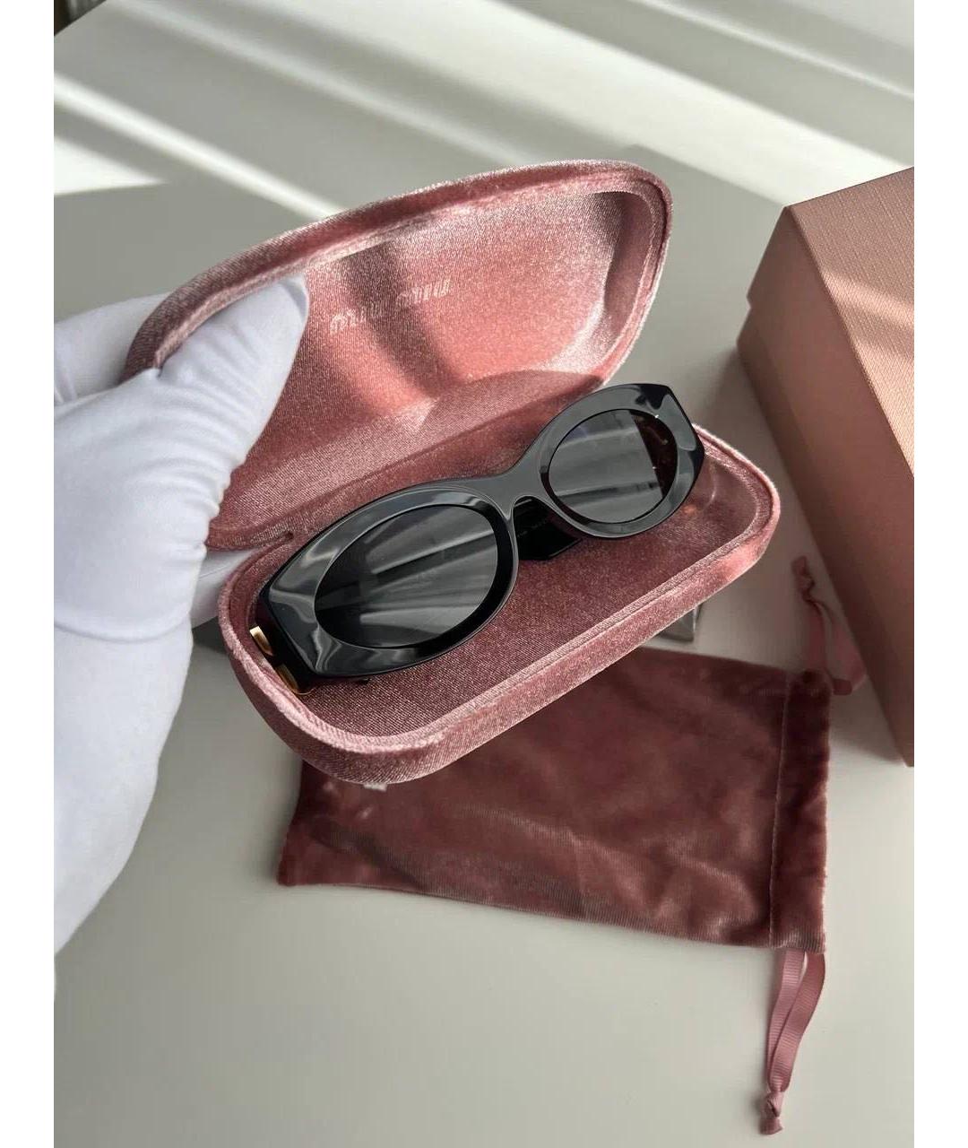 MIU MIU Черные солнцезащитные очки, фото 4