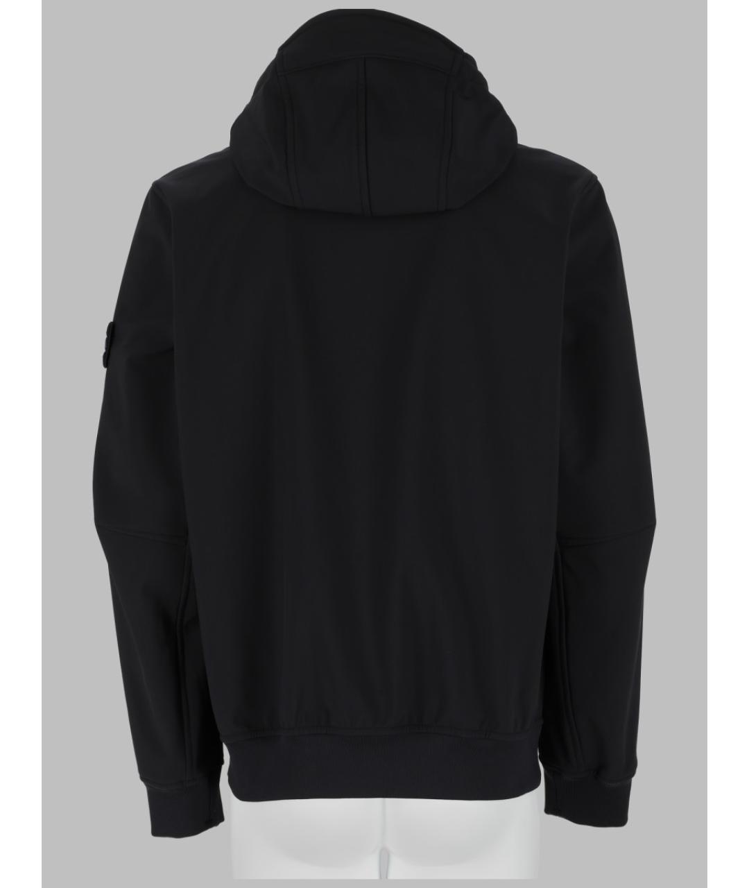 STONE ISLAND Черная полиэстеровая куртка, фото 2