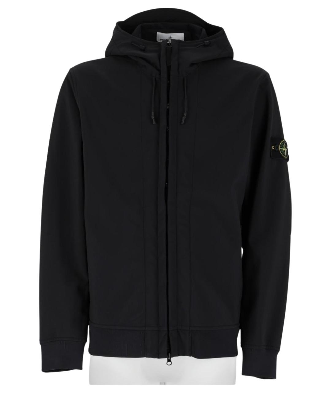 STONE ISLAND Черная полиэстеровая куртка, фото 1