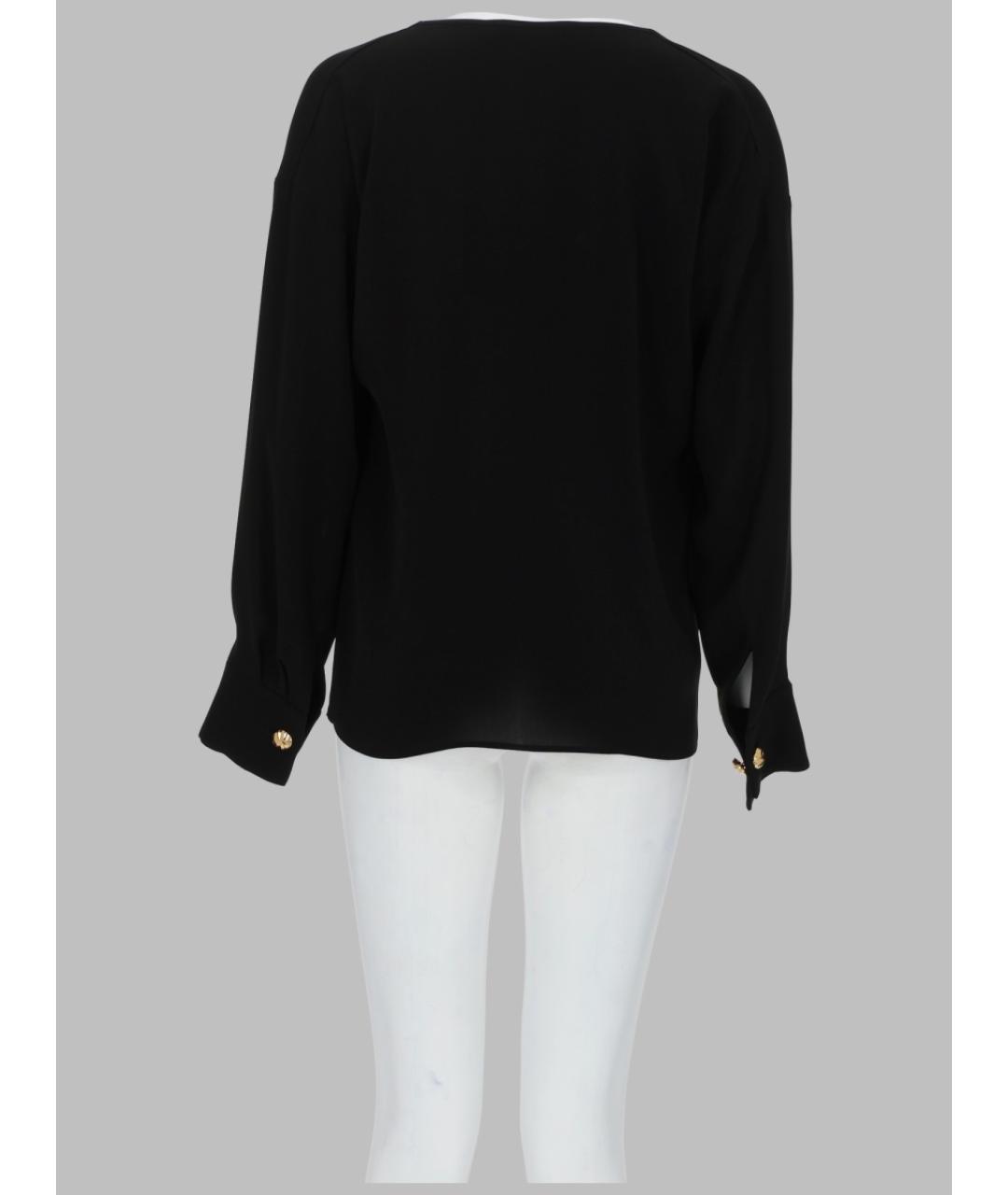 MAX MARA Черная ацетатная блузы, фото 2