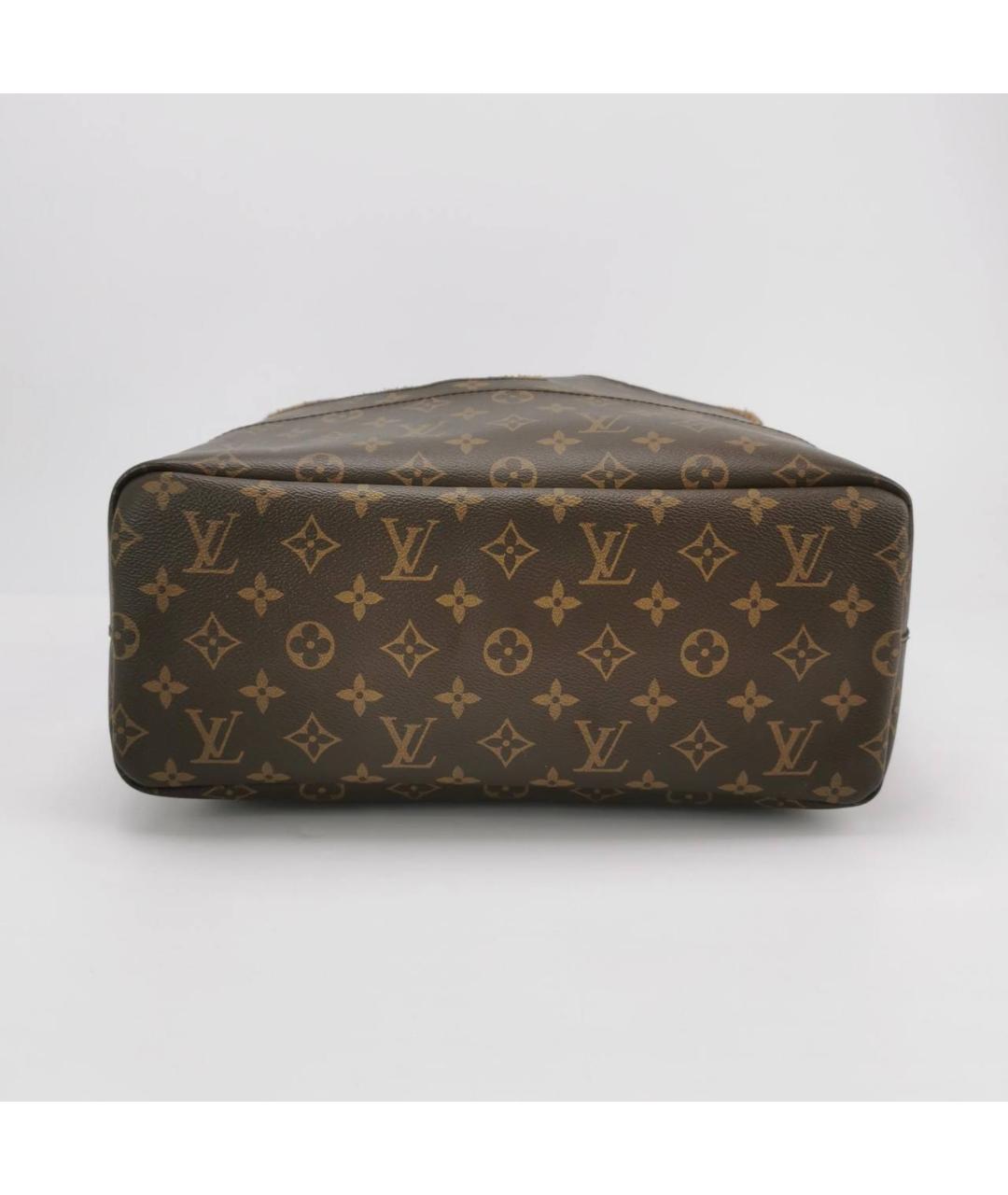 LOUIS VUITTON Коричневая кожаная дорожная/спортивная сумка, фото 2