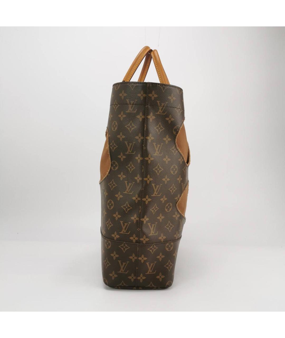 LOUIS VUITTON Коричневая кожаная дорожная/спортивная сумка, фото 5