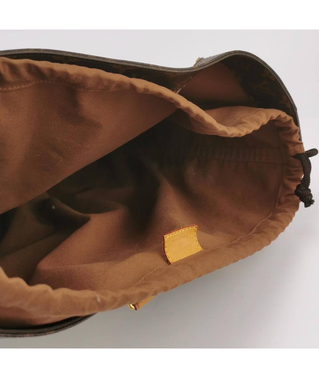 LOUIS VUITTON Коричневая кожаная дорожная/спортивная сумка, фото 3
