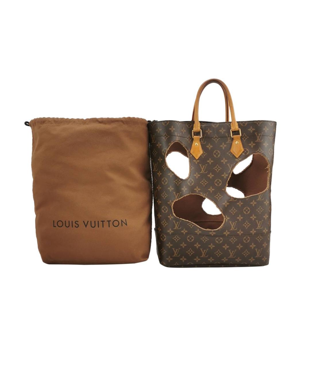 LOUIS VUITTON Коричневая кожаная дорожная/спортивная сумка, фото 4